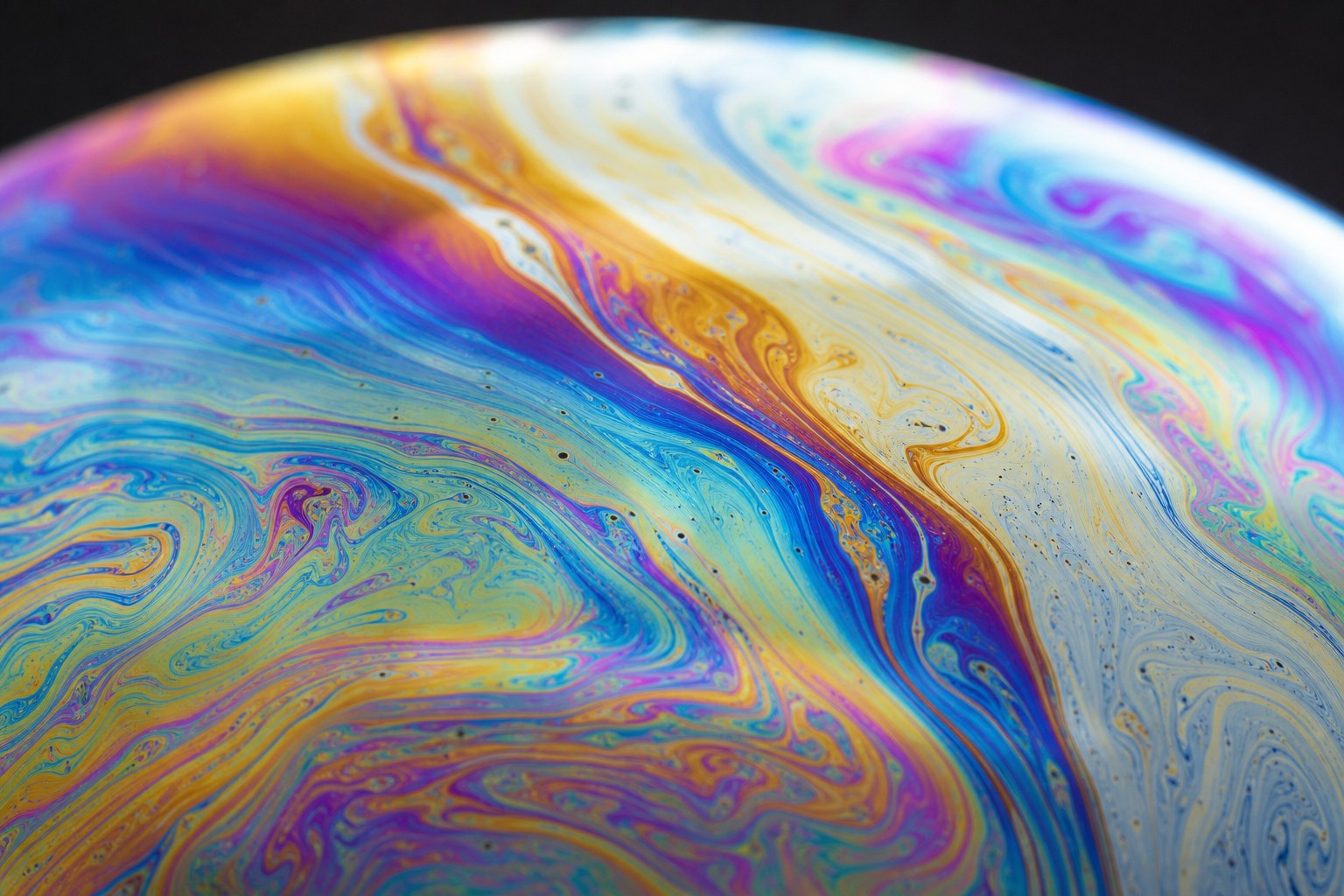 Macro abstract of mixed pigment
